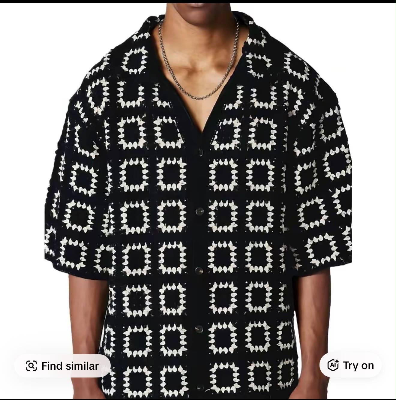 Dark Green Colorblock Button-Up