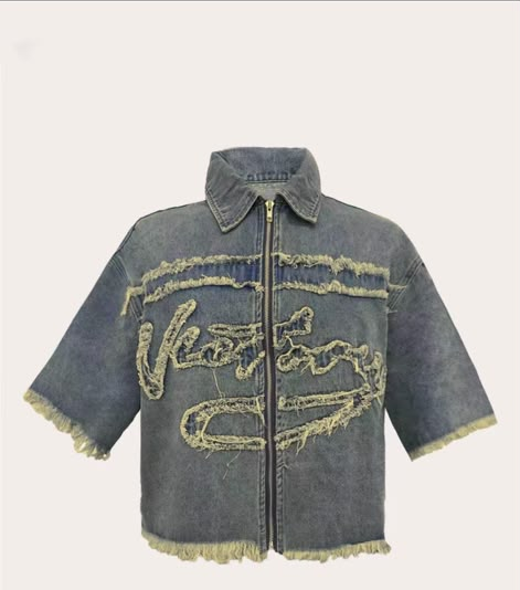 Frayed Denim Jacket